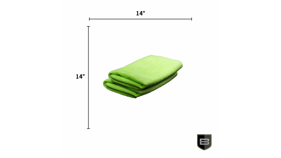Breakthrough Clean Technologies Green Microfiber Towel - 2 Pack, BT-MFT-2PK