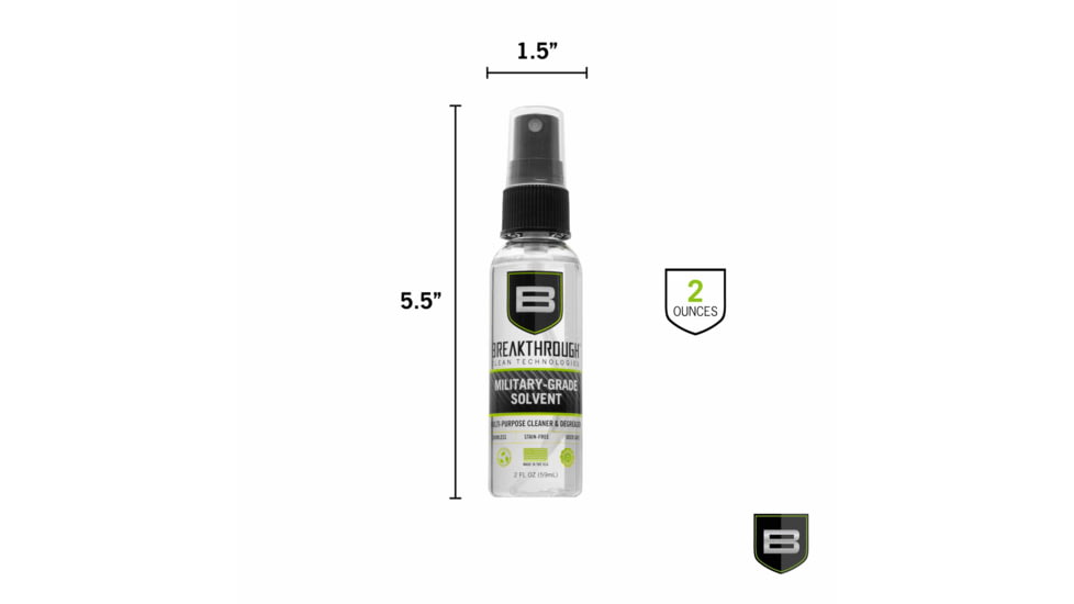 Breakthrough Clean Technologies Military-Grade Solvent Spray, 2 Ounce, BTS-2OZ