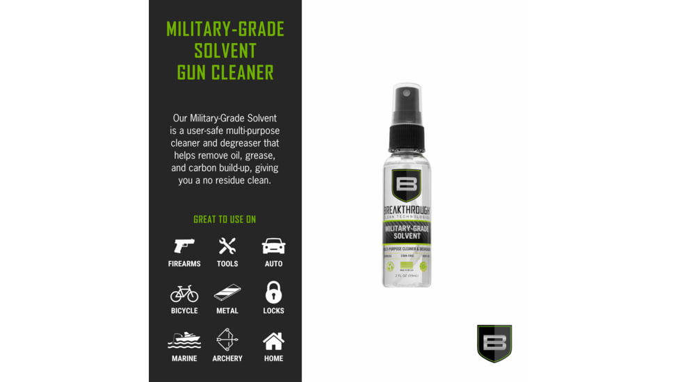 Breakthrough Clean Technologies Military-Grade Solvent Spray, 2 Ounce, BTS-2OZ