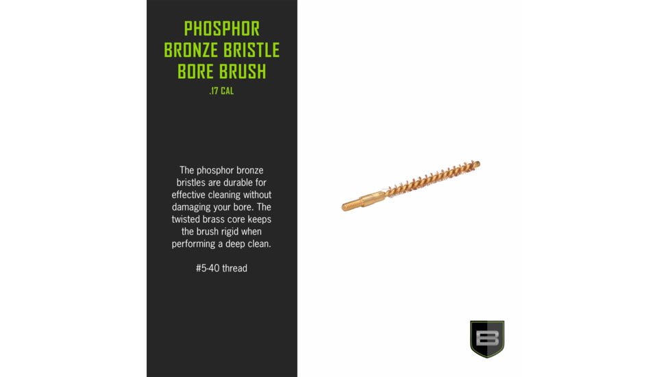 Breakthrough Clean Technologies Phosphorus Bronze Bore Brush, .17 Cal, BT-17PBBB