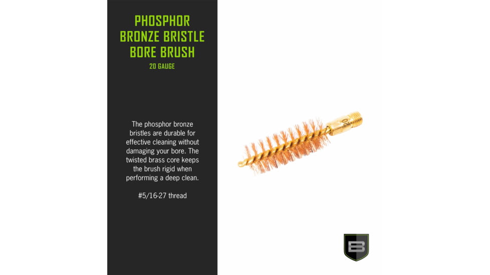 Breakthrough Clean Technologies Phosphorus Bronze Bore Brush, 20 Gauge, BT-20GPBBB