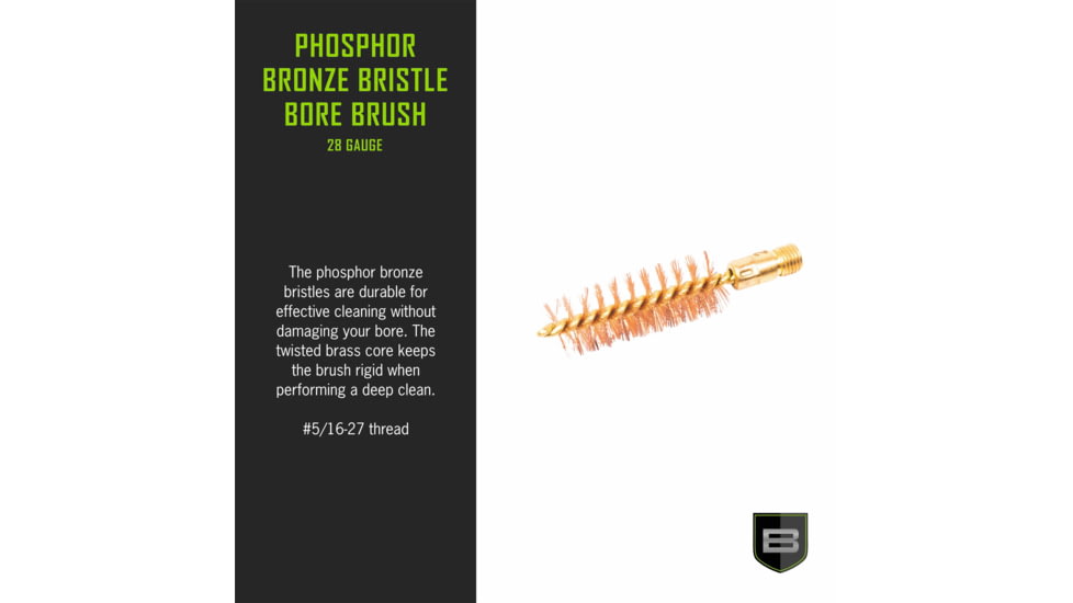 Breakthrough Clean Technologies Phosphorus Bronze Bore Brush, 28 Gauge, BT-28GPBBB