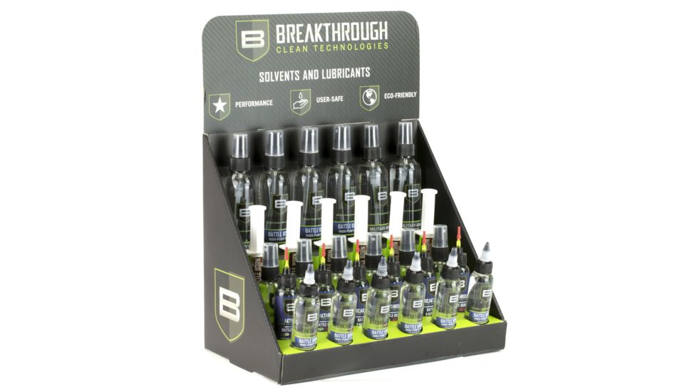Breakthrough Clean Technologies Point of Sale Display Kit for Solvents and Lubricants, BCTBT-DSPL-CNTR