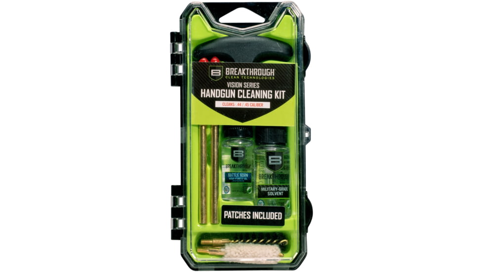 Breakthrough Clean Technologies Vision Series Hard-Case Handgun Cleaning Kit, .44 Caliber/.45 Caliber, BT-ECC-44/45