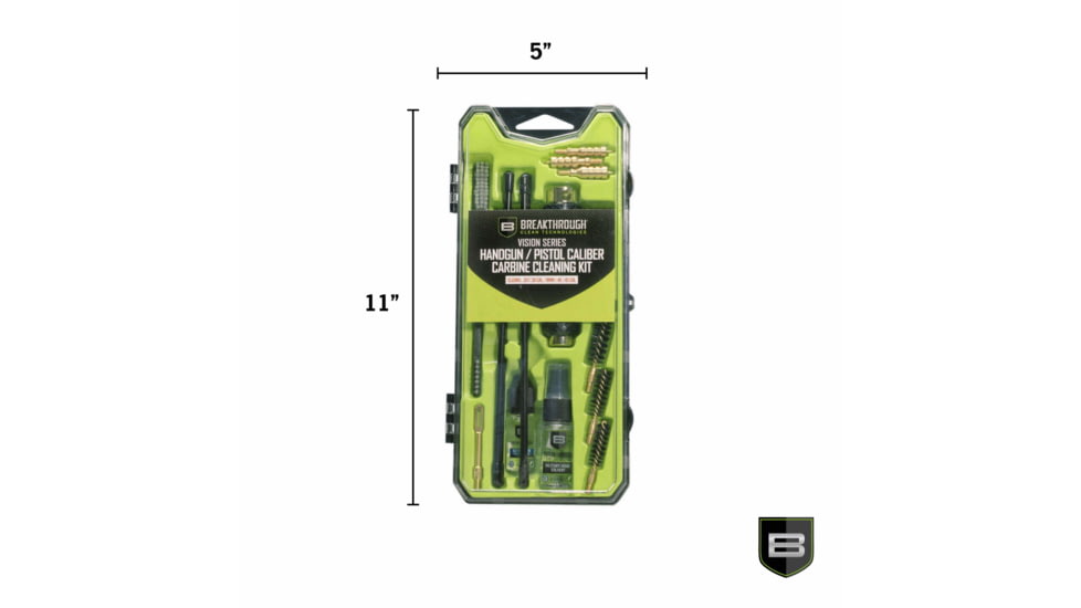 Breakthrough Clean Technologies Vision Series Hard-Case Handgun/PCC Cleaning Kit, .38 Cal/.40 Caliber/.45 Caliber, BT-CCC-HG/PCC