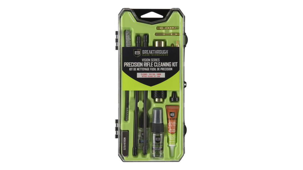 Breakthrough Clean Technologies Vision Series Hard-Case Precision Rifle Cleaning Kit, .243 Caliber/6mm, BT-CCC-243R