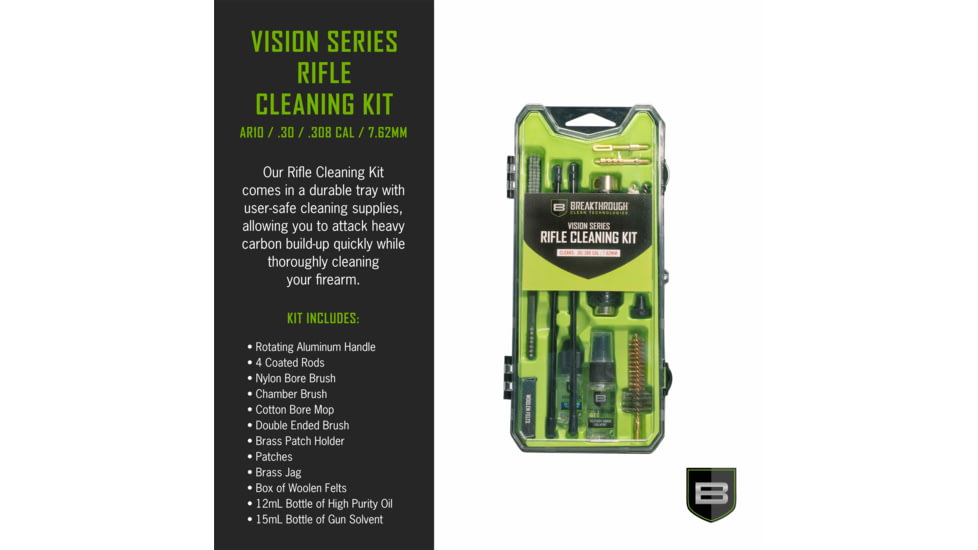 Breakthrough Clean Technologies Vision Series Hard-Case Rifle Cleaning Kit AR - 10, AR-10, BT-CCC-AR10