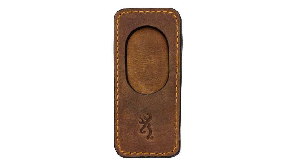 Browning Bg Leather Barrel Rest W/magnetic Insert Brown