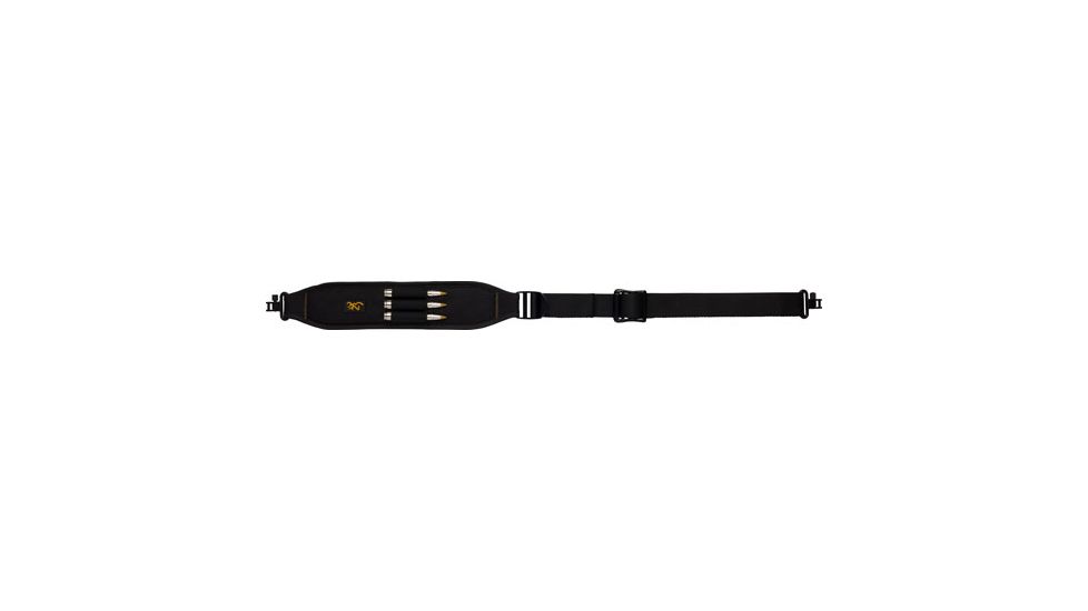 Browning BG w/Cartridge Loops Padded w/QD Swivels Gun Sling, Black, 122199925