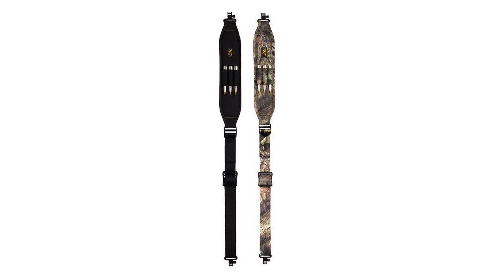 Browning BG w/Cartridge Loops Padded w/QD Swivels Gun Sling, Black, Mossy Oak New Break-Up