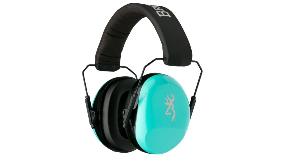 Browning Buckmark II Hearing Protector Ear Muffs,Aqua for Her 126356