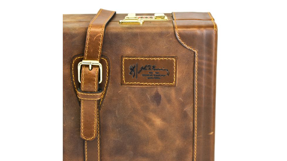 EDEMO Browning Flexible Gun Case J.M.B. Crazy Horse Leather Brown 1428798208, EDEMO1
