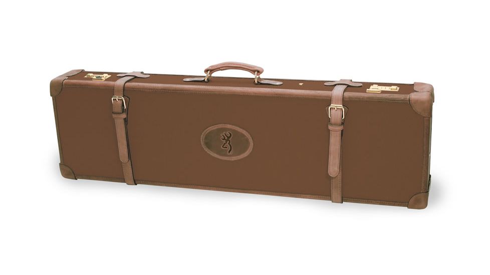 Browning Leather/Canvas Series Universal Gun Case - Brown/Brown