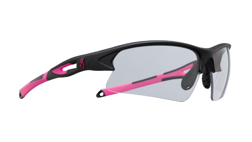 Browning On-Point Shooting Glasses, Black/Pink 127151