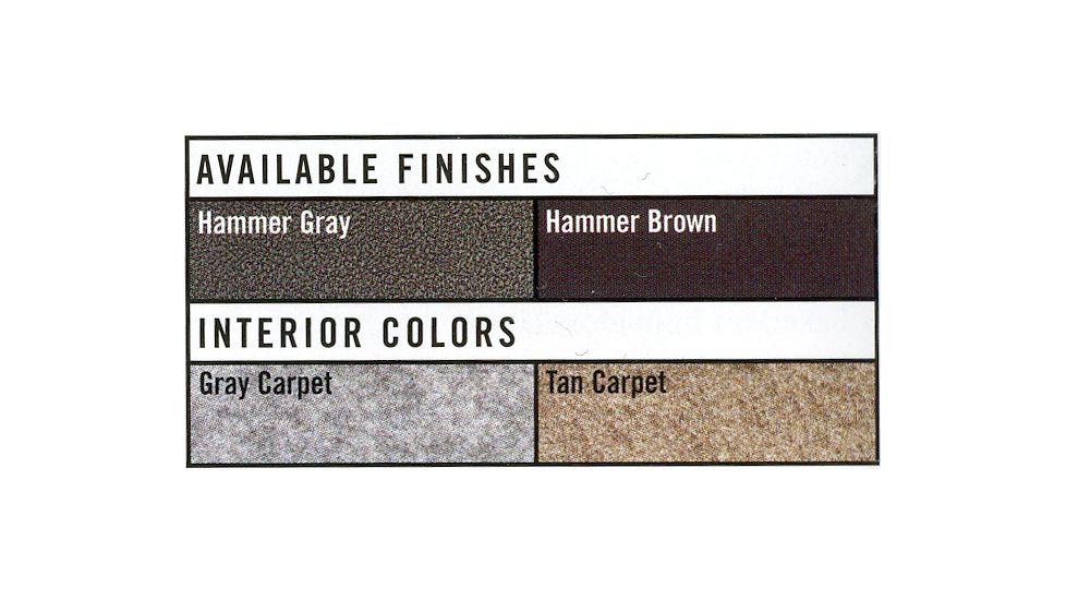 Browning Safes TheftGard Grade I TG20F Gun Safe Color Option Chart