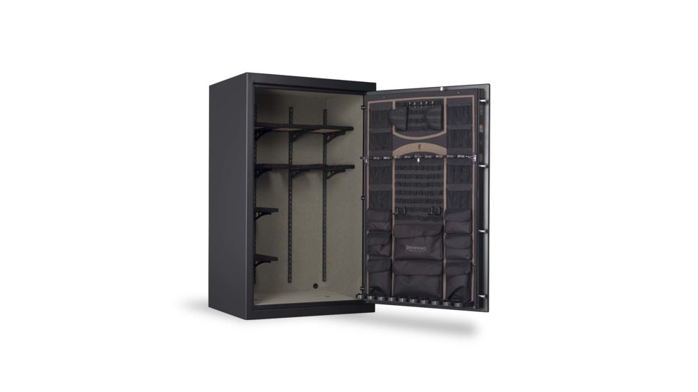 Browning Safes Black Label Mark III Wide MP33 Gun Safe,58x36x27in,Matte Black,Black Chrome,Shield,Securam Electronic Lock 1601100203