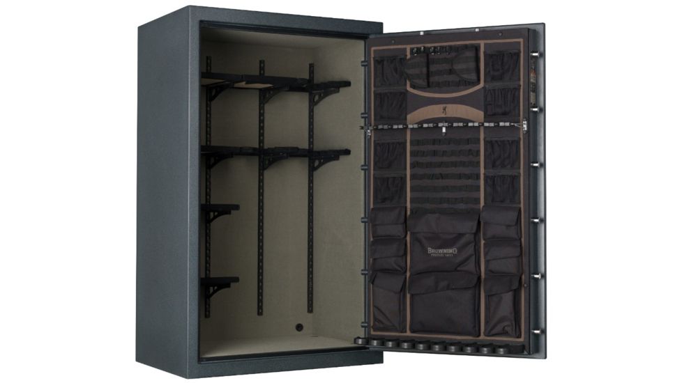 Browning Safes Heavyweight 49 - Wide Safe, Textured Charcoal S&amp;G Mechanical Lock, Black Chrome Trim 1601100268