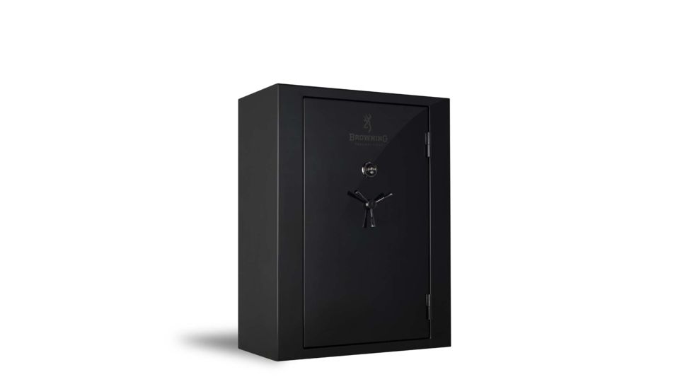Browning Safes Heavyweight Extra Wide HW41 Gun Safe,60x44x27in,Textured Charcoal,Black Chrome,HW Scroll,Securam Electronic Lock 1601100174