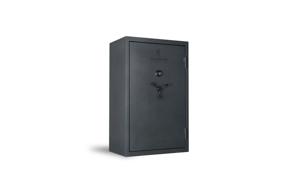 Browning Safes Heavyweight Wide HW34 Gun Safe,60x36x27in,Textured Charcoal,Black Chrome,HW Scroll,S and G Mechanical Lock 1601100179
