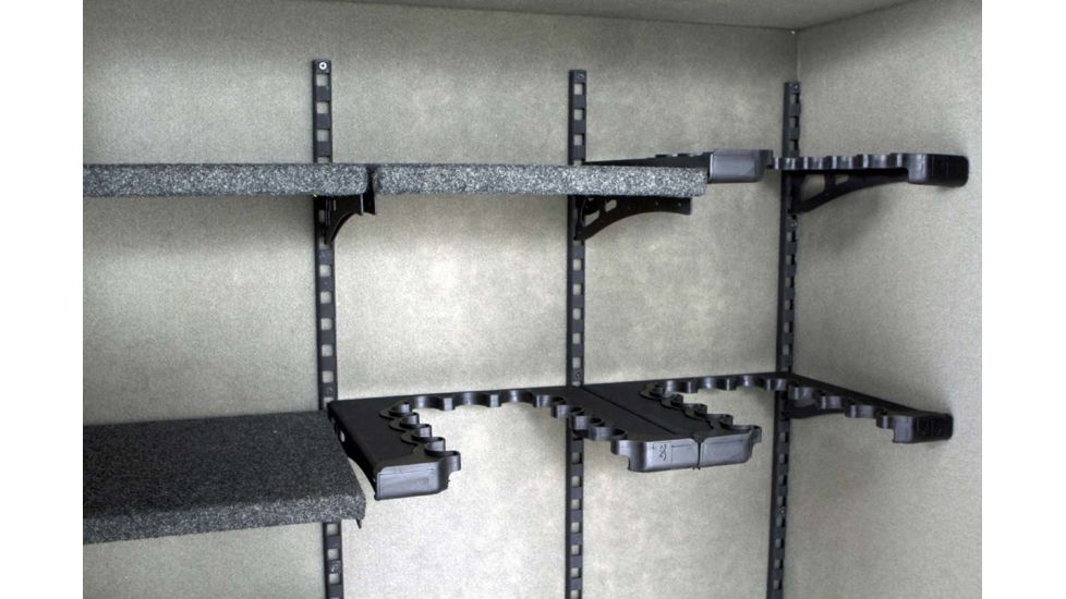 Browning Safes Hunter Wide HR37 Gun Safe,60x43x25in,Textured Charcoal,Silver Chrome,Scroll,S and G Mechanical Lock 1601100167