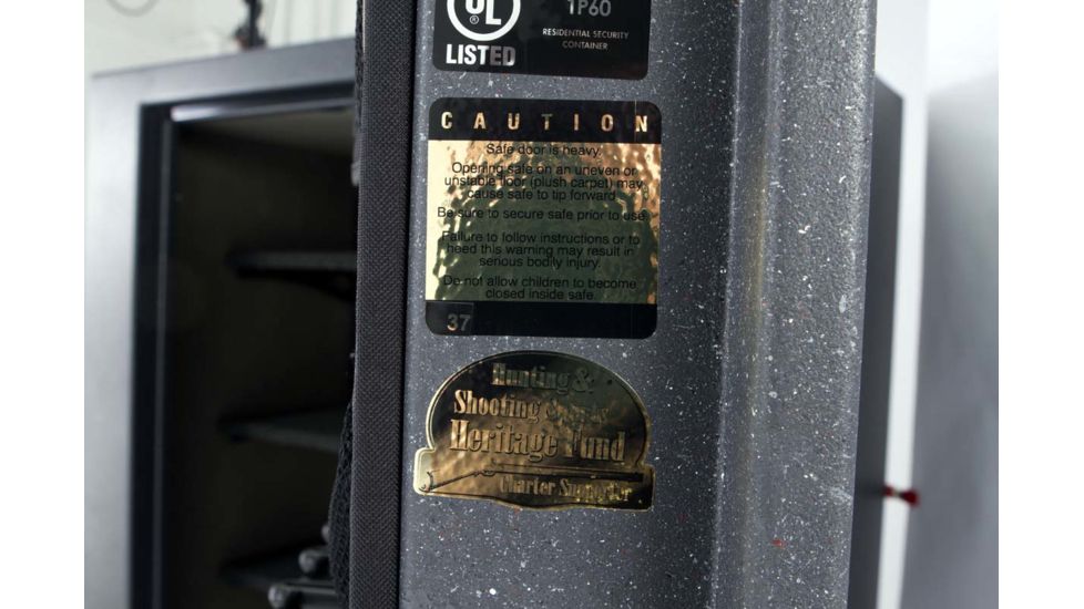 Browning Safes Hunter Wide HR37 Gun Safe,60x43x25in,Textured Charcoal,Silver Chrome,Scroll,S and G Mechanical Lock 1601100167