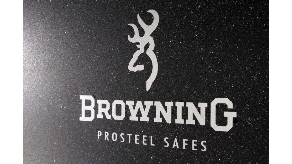 Browning Safes Hunter Wide HR37 Gun Safe,60x43x25in,Textured Charcoal,Silver Chrome,Scroll,S and G Mechanical Lock 1601100167