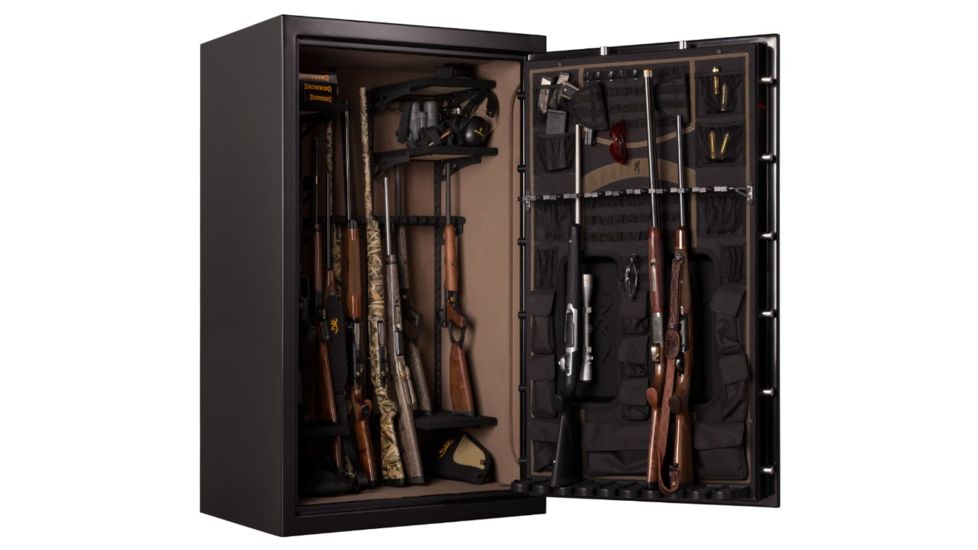 Browning Safes Select 49 - Wide Safe, Gloss Black S&amp;G Mechanical Lock, Black Chrome Trim 1601100284