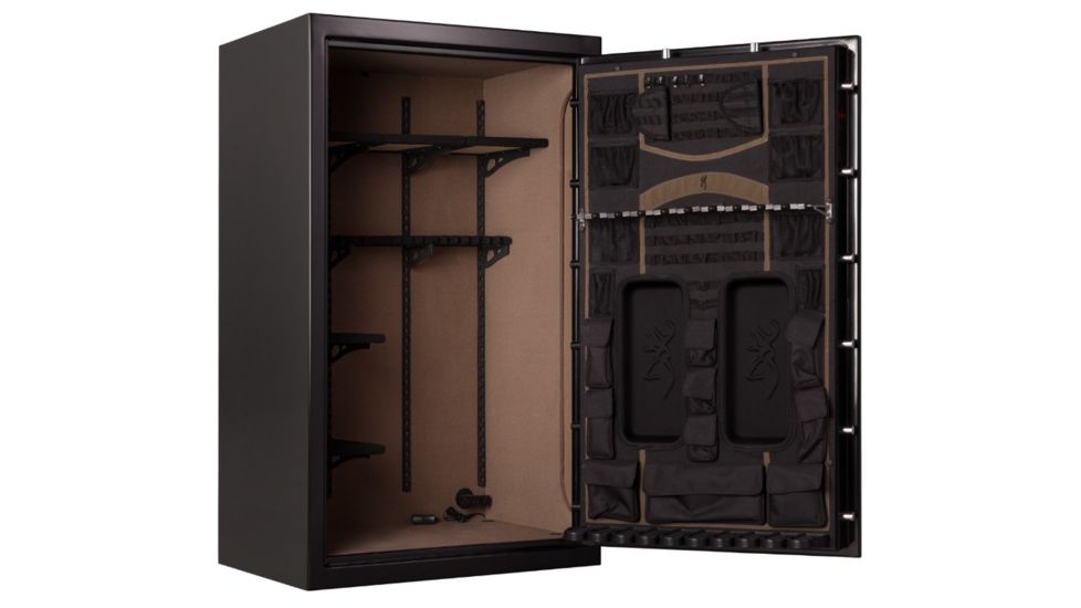 Browning Safes Select 49 - Wide Safe, Gloss Black S&amp;G Mechanical Lock, Black Chrome Trim 1601100284