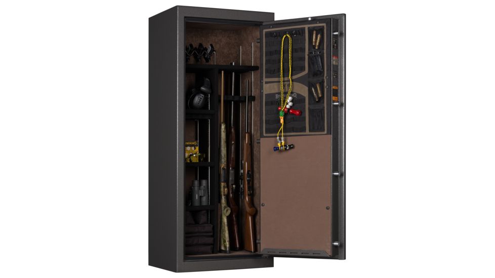Browning Safes Sporter 20 Closet Hammer Gloss Gray Black Chrome Scroll UL Rated E-Lock, Black Chrome, 20 gun, 1601100320