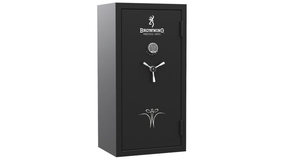 Browning Safes Sporter 33 - Standard Safe, Gloss Black S&amp;G Mechanical Lock, Chrome Trim, 1601100280