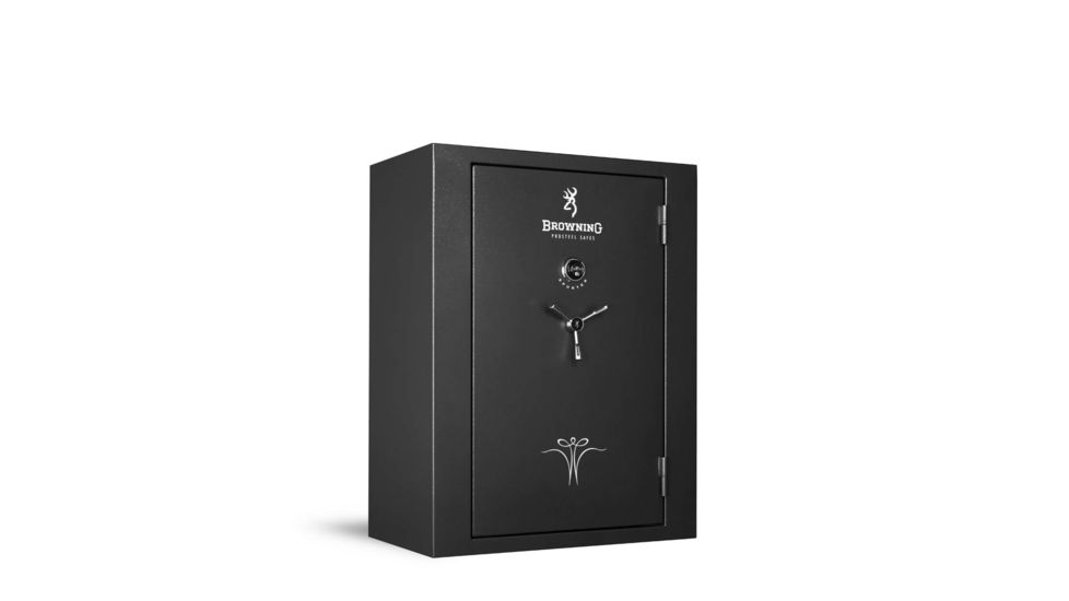 Browning Safes Sporter Extra Wide SP40 Gun Safe,58x44x27in,Hammer Gray,Silver Chrome,Scroll,S and G Mechanical Lock 1601100189