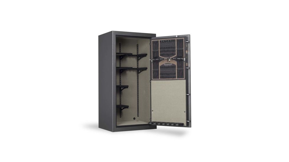 Browning Safes Sporter Standard SP23 Gun Safe,58x30x23in,Hammer Gray,Silver Chrome,Scroll,Securam Electronic Lock 1601100196