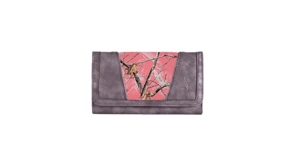 Browning Wallet Baily Large Gunmetal Grey/coral Camo