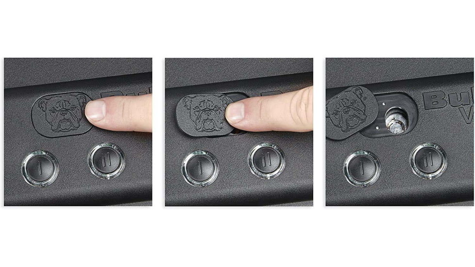 Bulldog Cases &amp; Vaults BD4040L Magnum LED Quick Vault Access Code/Key Black Steel