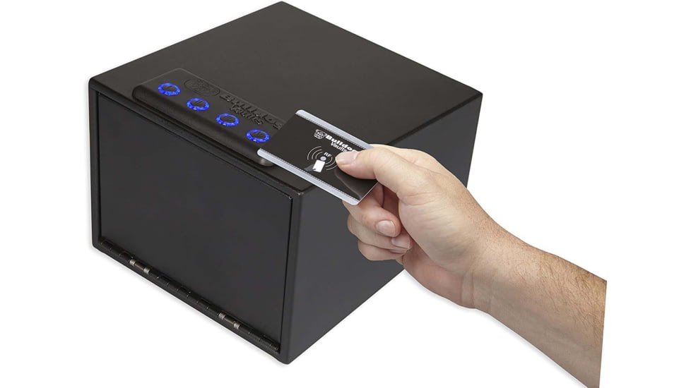 Bulldog Cases &amp; Vaults BD4040L Magnum LED Quick Vault Access Code/Key Black Steel