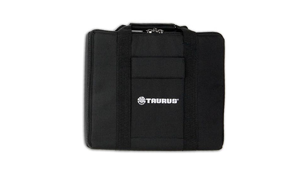 Bulldog Cases &amp; Vaults Black Nylon Hard Pistol Case for 1911 Style Auto - w/Holster, Taurus Logo BD566T