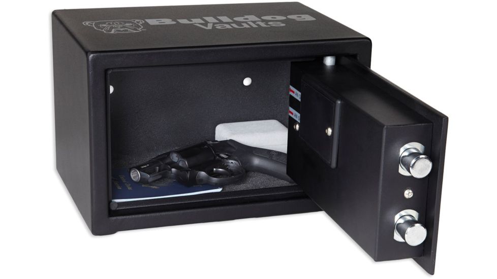 Bulldog Cases &amp; Vaults 7.25 in. x 11 in. x 8 in. Digital Pistol Vault with Biometric-Fingerprint Lock BD2000