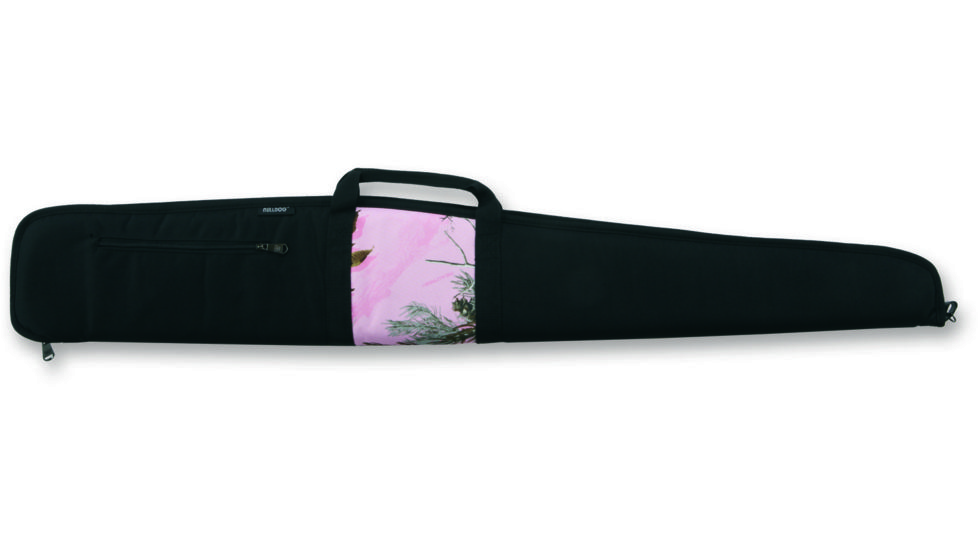 Bulldog Cases &amp; Vaults 52in. Shotgun Case - Black with APHD Pink Camo Panel BD215PC