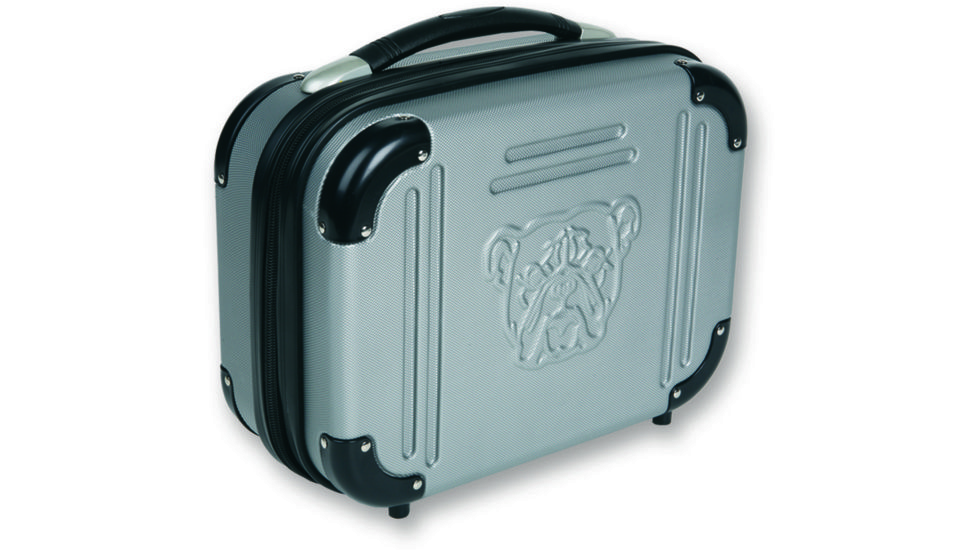 Bulldog Cases &amp; Vaults 9x12x5in. Molded Double Pistol Case, Gray w/ TSA Lock BD580