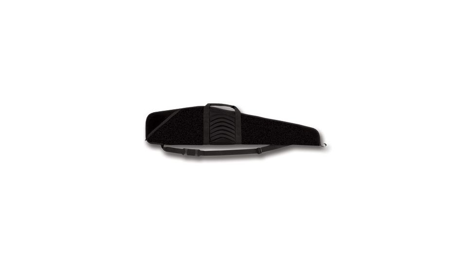 Bulldog Cases &amp; Vaults Pinnacle Black with Black Trim &amp; Black Leather 44&quot; Rifle Case BD207-44