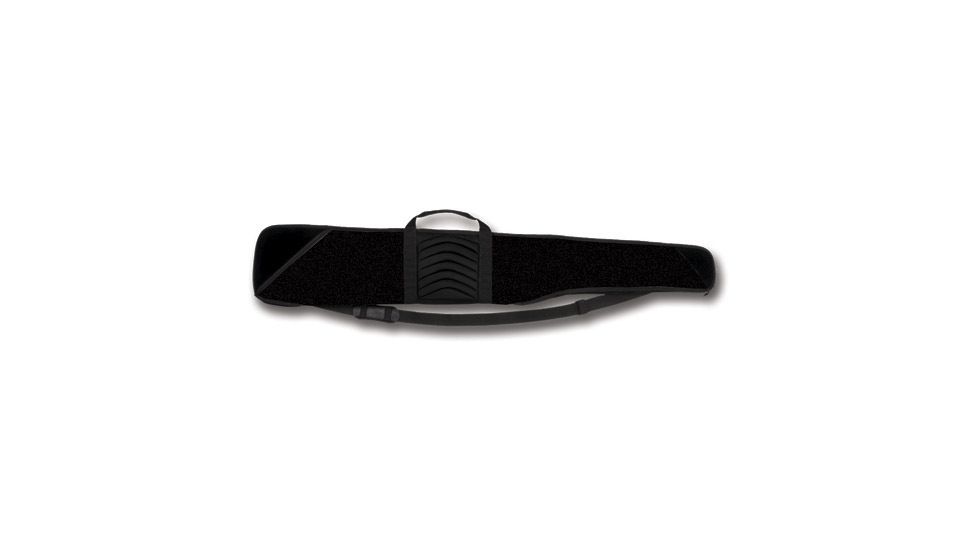 Bulldog Cases &amp; Vaults Pinnacle Black with Black Trim &amp; Black Leather 52in Shotgun Case BD256