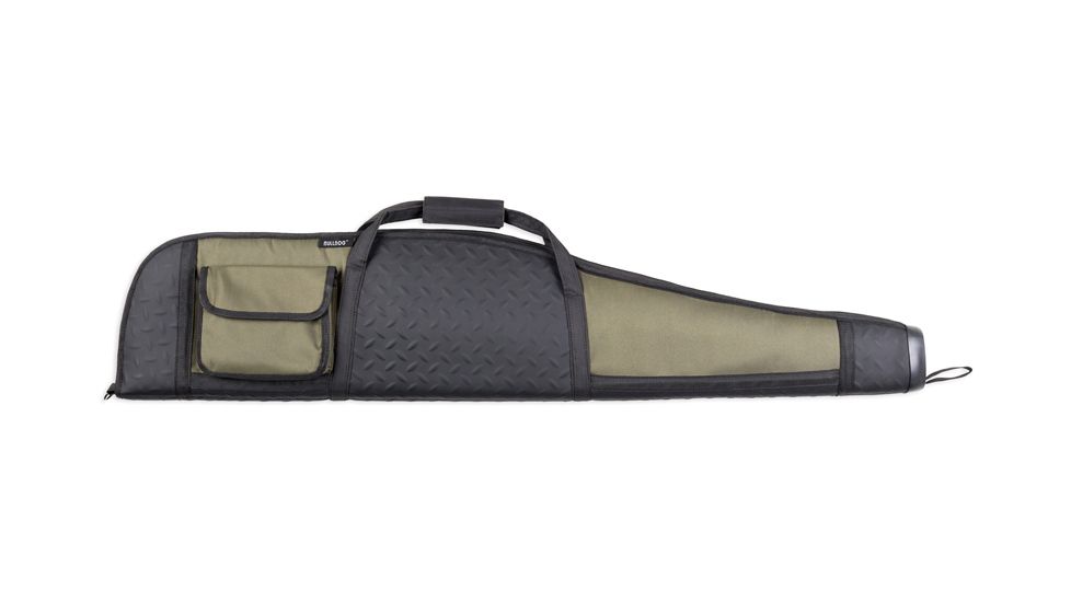 Bulldog Cases &amp; Vaults Armor Rifle Case 48'' Green W/ Blk Extra Thick Pad