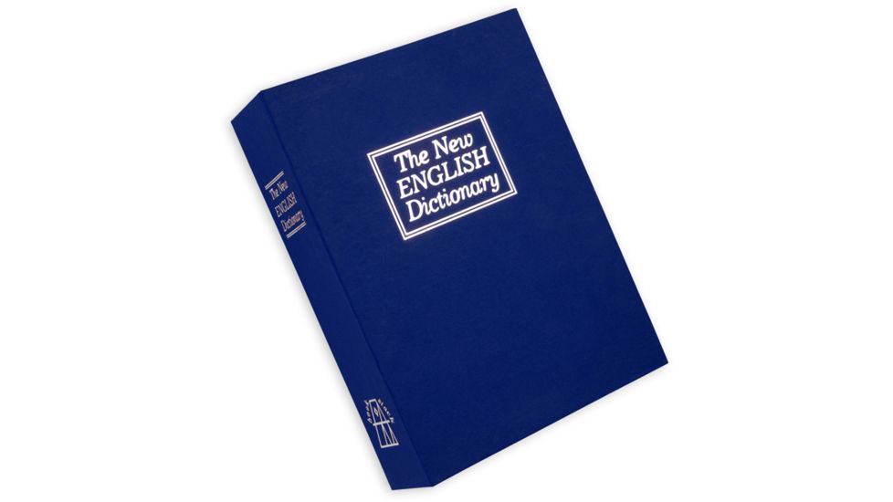 Bulldog Cases &amp; Vaults Deluxe BLUE Diversion Book Safe w/ combo lock and foam interior Exterior Size 10.6in x 7.7in x 2.5in Interior Size 9.3in x 6.7in x 2in BD1180