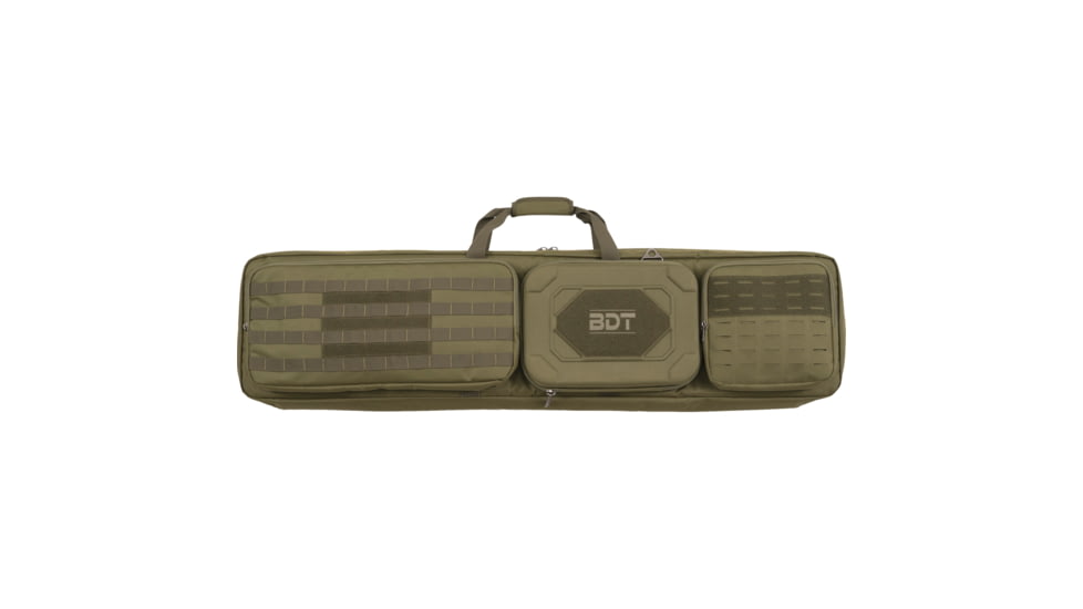 Bulldog Cases &amp; Vaults Double Suppressor Tactical Rifle Bag, 48in, Green, BDT74-48G