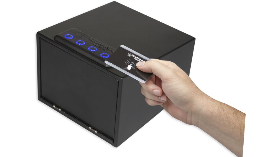 Bulldog Cases &amp; Vaults Magnum LED Quick Vault,RFID Access and Shelf,14x10x8in BD4040