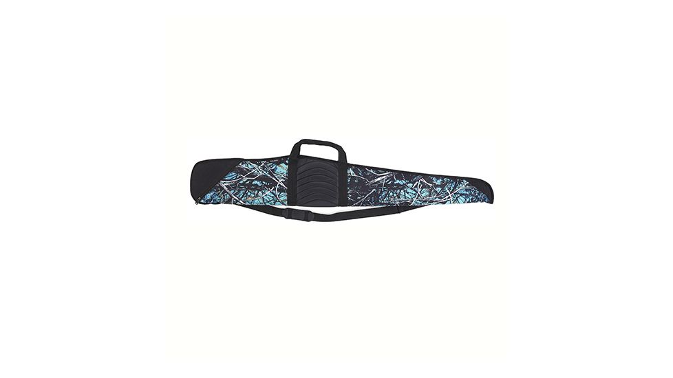 Bulldog Cases &amp; Vaults Pinnacle Shotgun Case W/Black Trim and Black Leather, 52in, Serenity Camo, BD255SRN