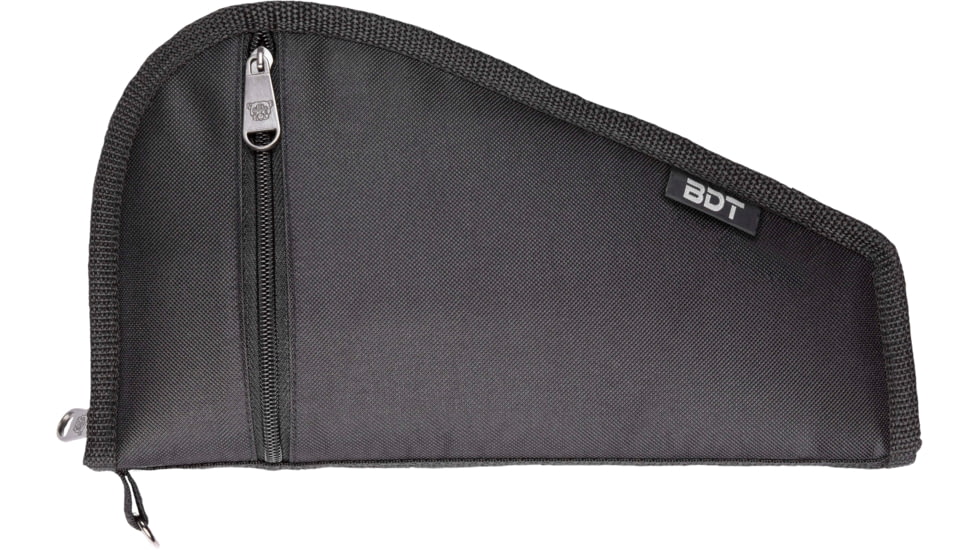 Bulldog Cases &amp; Vaults Deluxe Pistol Case w/ Pocket and Sleeve, 12inx6in, Black, BDT620B