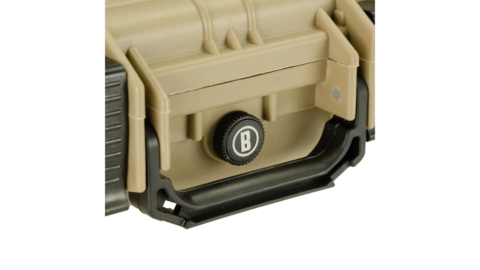 Bushnell 11.6in Waterproof Hard Single Gun Case with Foam, Tan, Compact, BN00010-TAN