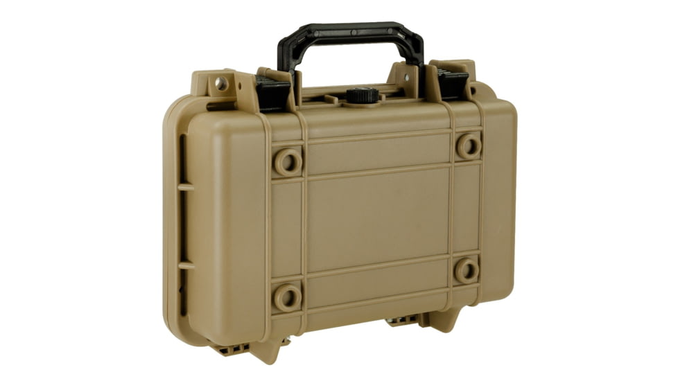 Bushnell 11.6in Waterproof Hard Single Gun Case with Foam, Tan, Compact, BN00010-TAN