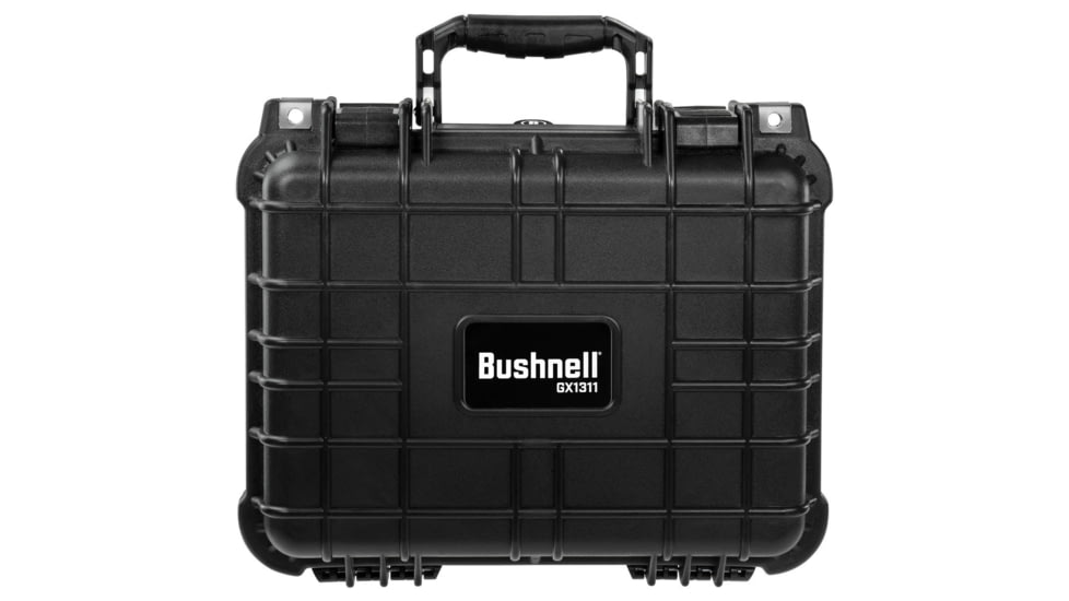 Bushnell Compact 13.37in Waterproof Gear Hard Case w/ Foam, Black, Standard, BN00001